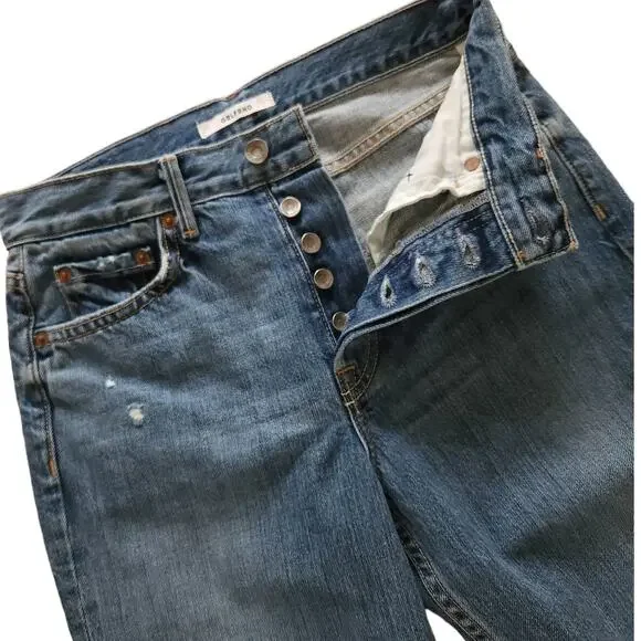 GRLFRND Karolina high rise skinny cropped jeans in Forget Me Never Size 29 NEW - Picture 2 of 8